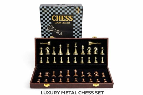 LUXURY METAL CHESS SET